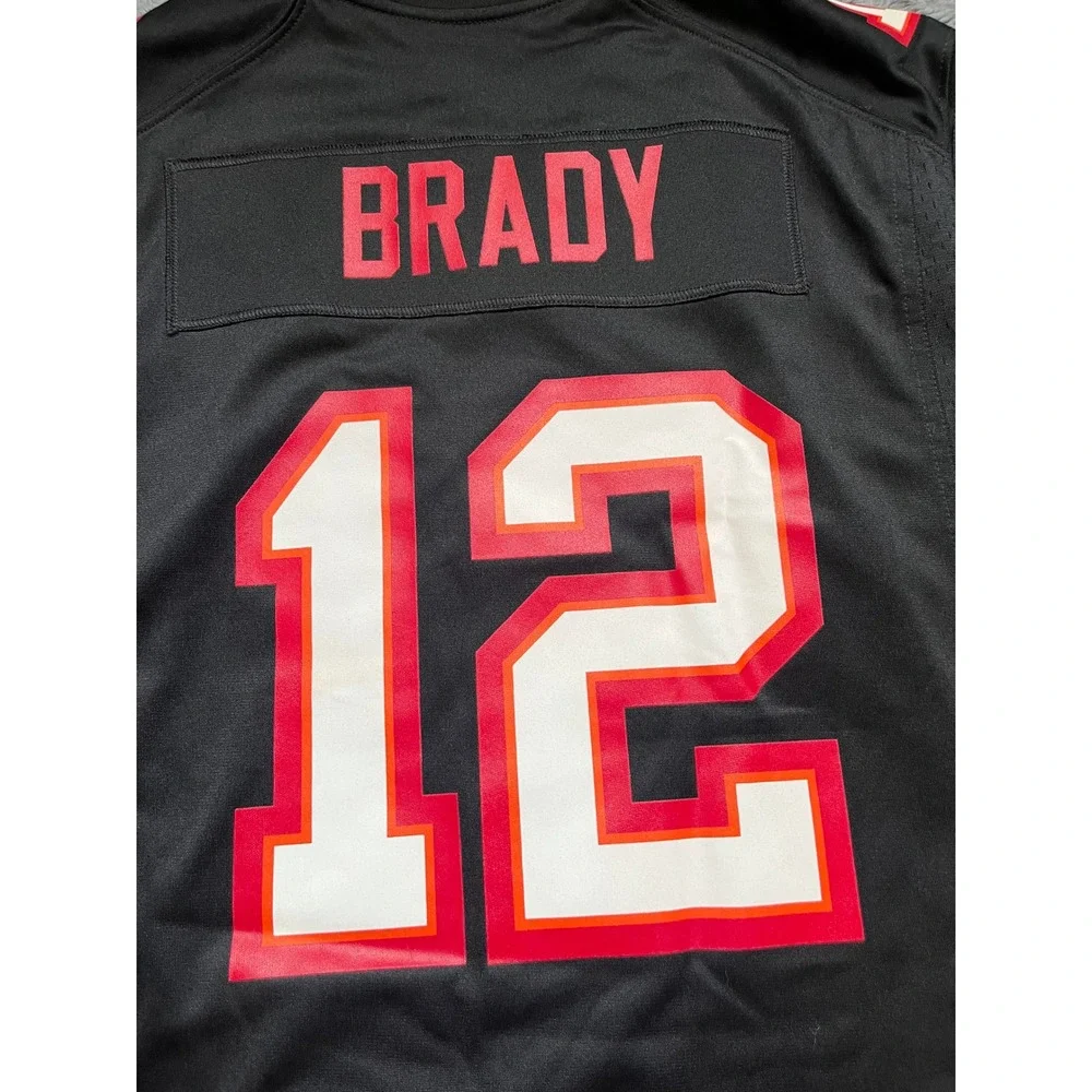 Nike Tom Brady Tampa Bay Buccaneers NFL Jersey Black Mens Large Sportswear